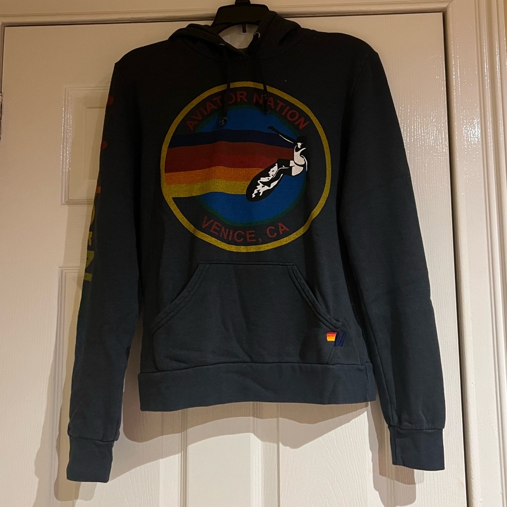 Aviator Nation Pullover Hoodie - Charcoal - S